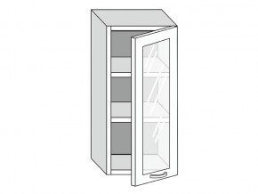 19.40.3 Шкаф настенный (h=913) на 400мм с 1-ой стекл. дверцей в Катав-Ивановске - katav-ivanovsk.mebel74.com | фото