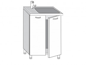 2.60.2мн Шкаф-стол на 600мм под накладную мойку с 2-мя дверцами в Катав-Ивановске - katav-ivanovsk.mebel74.com | фото