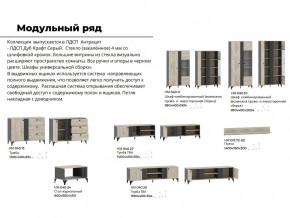 Гостиная Отис Дуб Крафт Серый/Антрацит в Катав-Ивановске - katav-ivanovsk.mebel74.com | фото 5