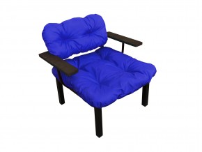 Кресло Дачное синяя подушка в Катав-Ивановске - katav-ivanovsk.mebel74.com | фото