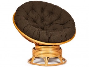 Кресло-качалка Papasan w 23/01 B с подушкой Honey, ткань Коричневый в Катав-Ивановске - katav-ivanovsk.mebel74.com | фото