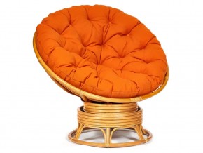 Кресло-качалка Papasan w 23/01 B с подушкой Honey, ткань Оранжевый в Катав-Ивановске - katav-ivanovsk.mebel74.com | фото