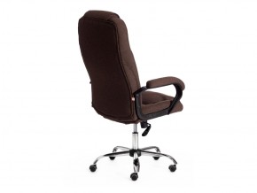Кресло офисное Bergamo хром ткань коричневый в Катав-Ивановске - katav-ivanovsk.mebel74.com | фото 3