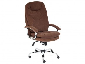 Кресло офисное Softy lux флок коричневый в Катав-Ивановске - katav-ivanovsk.mebel74.com | фото