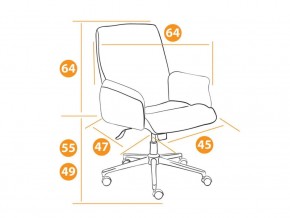 Кресло офисное York флок серый в Катав-Ивановске - katav-ivanovsk.mebel74.com | фото 2