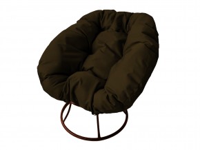 Кресло Пончик без ротанга коричневая подушка в Катав-Ивановске - katav-ivanovsk.mebel74.com | фото