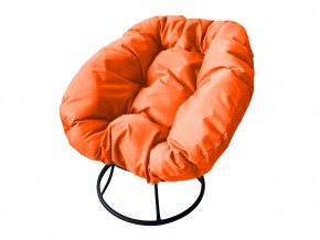 Кресло Пончик без ротанга оранжевая подушка в Катав-Ивановске - katav-ivanovsk.mebel74.com | фото
