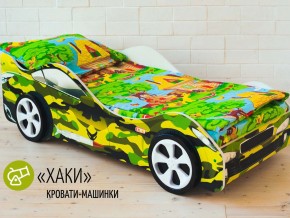 Кровать детская машина Хаки в Катав-Ивановске - katav-ivanovsk.mebel74.com | фото 2