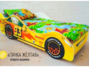 Кровать детская машина Тачка Желтая в Катав-Ивановске - katav-ivanovsk.mebel74.com | фото