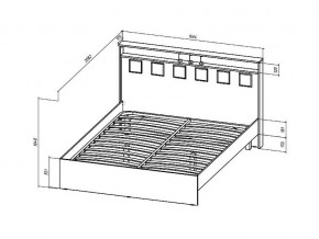 Кровать Коста-Рика 1600 в Катав-Ивановске - katav-ivanovsk.mebel74.com | фото 2