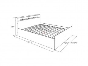 Кровать Ольга 17 1400 в Катав-Ивановске - katav-ivanovsk.mebel74.com | фото 2