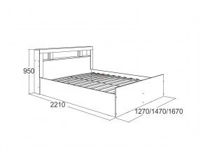 Кровать Ольга 19 1200 в Катав-Ивановске - katav-ivanovsk.mebel74.com | фото 2