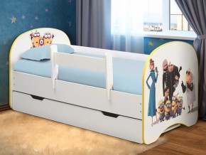 Кровать с фотопечатью с 1 ящиком Веселое семейство 700*1400 в Катав-Ивановске - katav-ivanovsk.mebel74.com | фото
