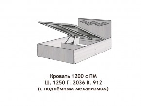 Кровать с подъёмный механизмом Диана 1200 в Катав-Ивановске - katav-ivanovsk.mebel74.com | фото 2