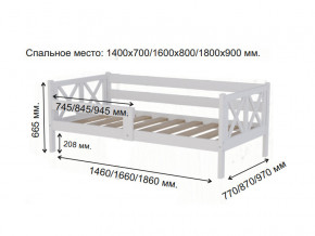 Кровать софа Аист-3 Классика белый 1400х700 мм в Катав-Ивановске - katav-ivanovsk.mebel74.com | фото 2