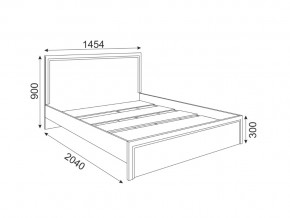 Кровать стандарт с настилом 1400 Беатрис модуль 16 Орех гепланкт в Катав-Ивановске - katav-ivanovsk.mebel74.com | фото 2