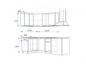 Кухонный гарнитур 3Р РоялВуд 1200*1400 мм в Катав-Ивановске - katav-ivanovsk.mebel74.com | фото 2