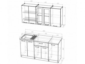 Кухонный гарнитур Алина стандарт 1600 мм в Катав-Ивановске - katav-ivanovsk.mebel74.com | фото 5