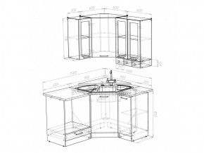 Кухонный гарнитур Лира литл 1500х1200 мм в Катав-Ивановске - katav-ivanovsk.mebel74.com | фото 4