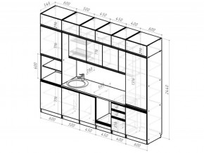 Кухонный гарнитур Сиена люкс 3000 мм в Катав-Ивановске - katav-ivanovsk.mebel74.com | фото 6