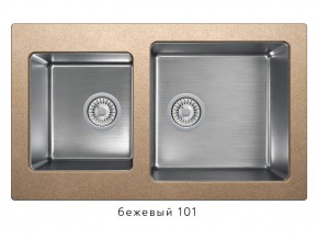 Мойка комбинированная Tolero twist TTS-840 Бежевый 101 в Катав-Ивановске - katav-ivanovsk.mebel74.com | фото