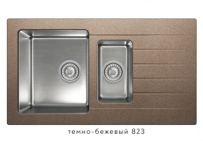 Мойка комбинированная Tolero twist TTS-890 Темно-бежевый 823 в Катав-Ивановске - katav-ivanovsk.mebel74.com | фото