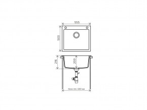 Мойка кварцевая Tolero R-111 Темно-бежевый 823 в Катав-Ивановске - katav-ivanovsk.mebel74.com | фото 2