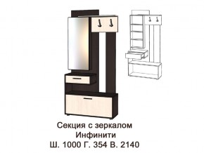 Секция с зеркалом в Катав-Ивановске - katav-ivanovsk.mebel74.com | фото