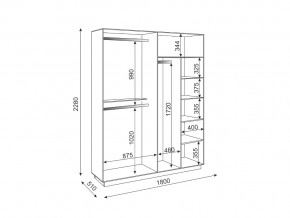 Шкаф четырехдверный с зеркалом М22 Тиффани в Катав-Ивановске - katav-ivanovsk.mebel74.com | фото 2