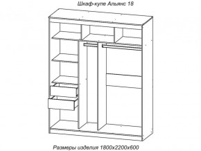 Шкаф-купе Альянс 18 комплект зеркал №4 в Катав-Ивановске - katav-ivanovsk.mebel74.com | фото 2