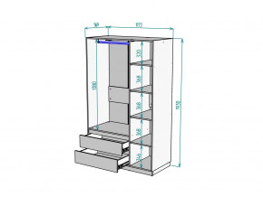 Шкаф Malta light H298 Белый в Катав-Ивановске - katav-ivanovsk.mebel74.com | фото 2