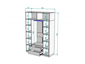 Шкаф Malta light H302 с антресолью HA4 Белый в Катав-Ивановске - katav-ivanovsk.mebel74.com | фото 2