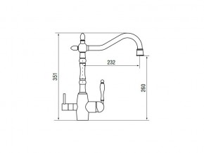 Смеситель Classic LM2193 Bronze в Катав-Ивановске - katav-ivanovsk.mebel74.com | фото 2