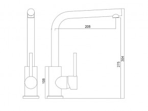 Смеситель Logic LM2103 хром в Катав-Ивановске - katav-ivanovsk.mebel74.com | фото 2