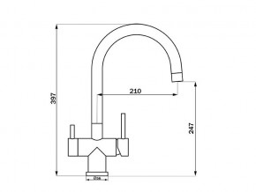 Смеситель Sprint Logic LM2191 Stainless Steel в Катав-Ивановске - katav-ivanovsk.mebel74.com | фото 2