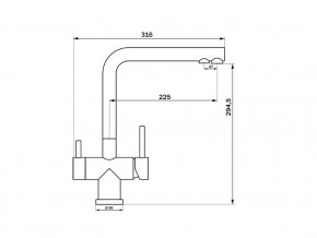 Смеситель Sprint Logic LM2192 Stainless Steel в Катав-Ивановске - katav-ivanovsk.mebel74.com | фото 2