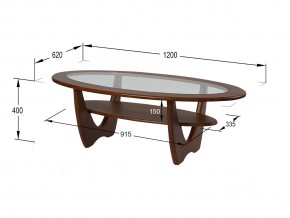 Стол журнальный Юпитер со стеклом СЖС-01 орех в Катав-Ивановске - katav-ivanovsk.mebel74.com | фото 2