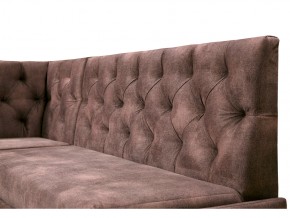 Угловой диван Призма со стяжкми коричневый со спальным местом в Катав-Ивановске - katav-ivanovsk.mebel74.com | фото 2