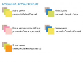 Уголок школьника Юниор 4.1 лайм/оранжевый в Катав-Ивановске - katav-ivanovsk.mebel74.com | фото 3