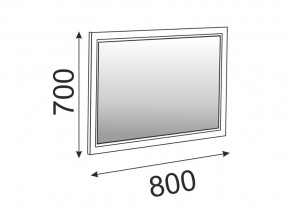 Зеркало в раме Беатрис модуль 15 Дуб млечный в Катав-Ивановске - katav-ivanovsk.mebel74.com | фото 2